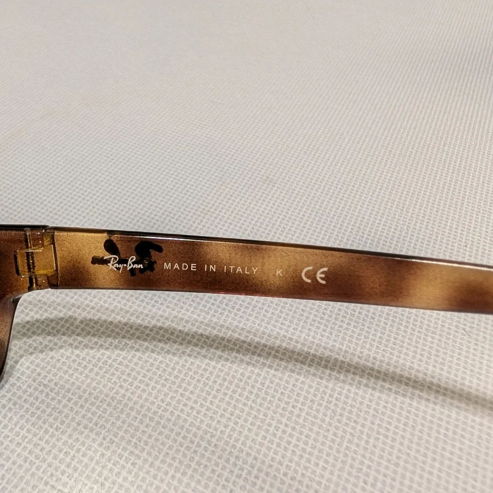 Frames Only - Ray-Ban RB4115 642/73 Tortoise Eyeglass Made in Italy - Picture 3 of 4